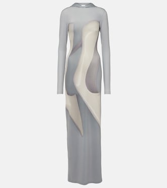 Vestido largo de jersey estampado | Acne Studios
