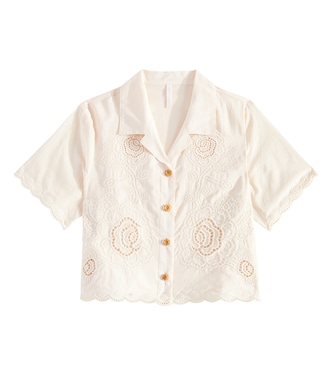 Camisa Halliday de algodón bordado | Zimmermann Kids