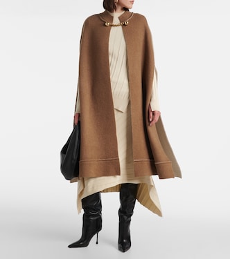 Mantella in bouclé di misto lana  | Stella McCartney