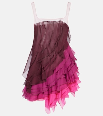 Kiera ruffled tiered minidress  | Nensi Dojaka