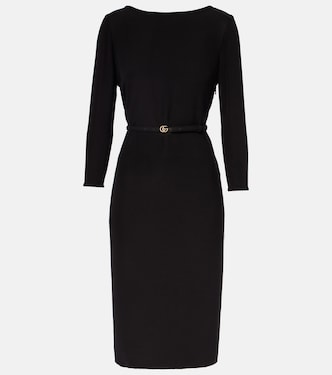 Midikleid Double G aus Cady | Gucci