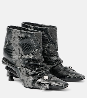 Botines Juno 95 de piel grabada | The Attico