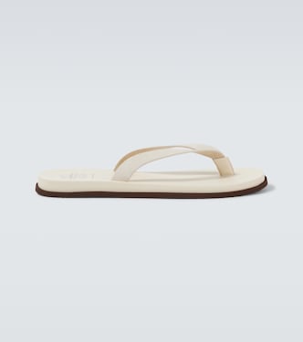 Leather thong sandals | Brunello Cucinelli