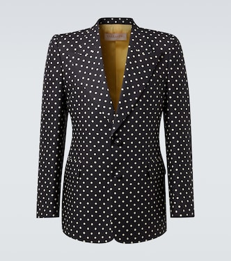 Polka-dot silk blazer | Valentino