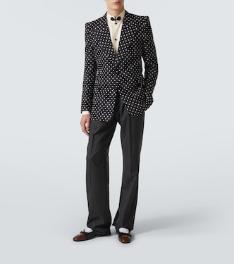 Blazer in seta a pois | Valentino