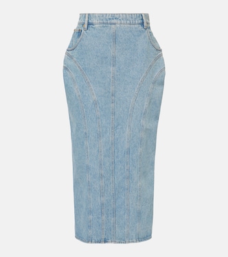 Falda midi en denim | Nina Ricci