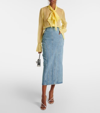 Falda midi en denim | Nina Ricci