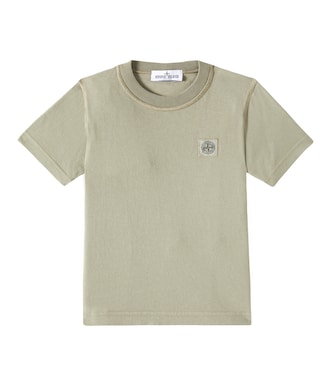 Logo cotton jersey T-shirt | Stone Island Junior