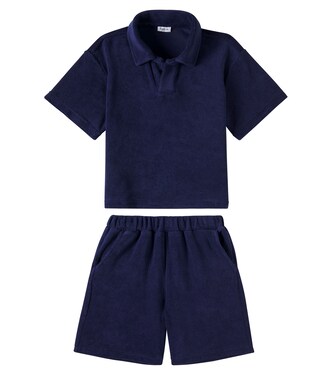 Polo e shorts in misto cotone | Il Gufo