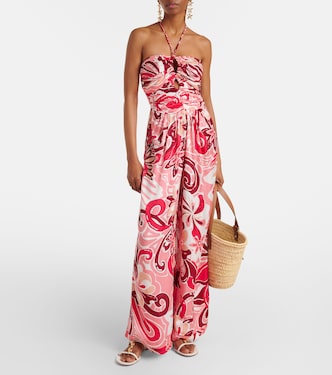 Jumpsuit Claudia in raso con cut-out | Poupette St Barth