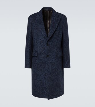 Paisley wool and cashmere jacquard coat | Etro
