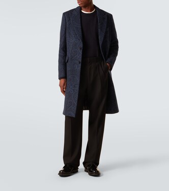 Paisley wool and cashmere jacquard coat | Etro