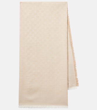 GG cotton, wool, and silk scarf | Gucci