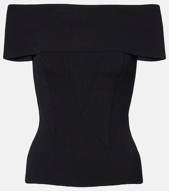 罗纹针织露肩上衣 | Givenchy