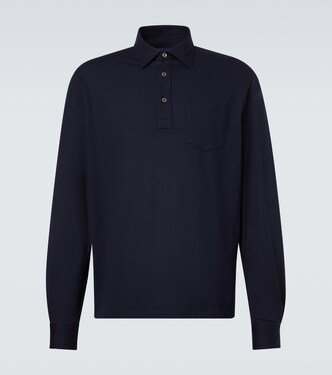 Cotton and cashmere polo shirt | Ralph Lauren Purple Label