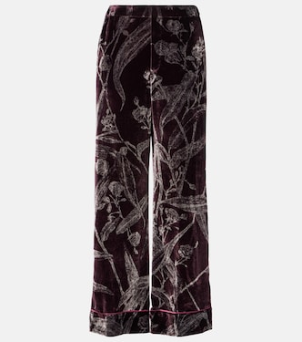 Floral satin pajama pants | La DoubleJ