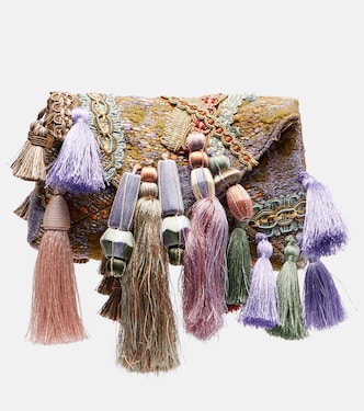 Embellished jacquard clutch | Dries Van Noten