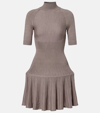 Ribbed-knit wool-blend minidress | Alaïa