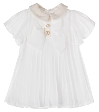 Baby bow-detail pleated dress | Patachou