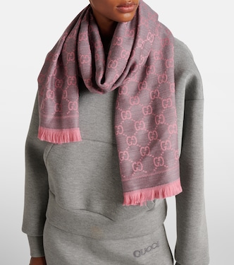 Sciarpa in jacquard GG di lana | Gucci