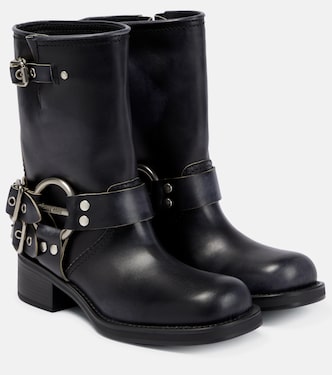 Stiefel aus Leder | Miu Miu