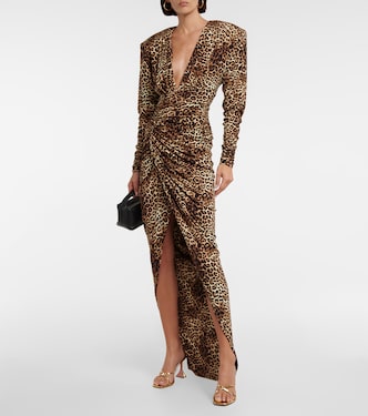 Leopard-print jersey maxi dress | Alexandre Vauthier