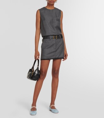 Ballerine in pelle | Miu Miu