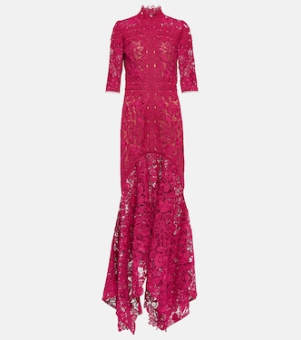 Robe longue Kalissa en guipure | Costarellos
