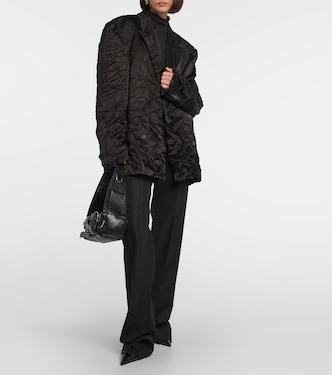 Oversize-Blazer Steroid aus Satin | Balenciaga
