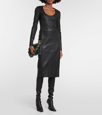 Vestido midi Jurgen de piel | Stouls