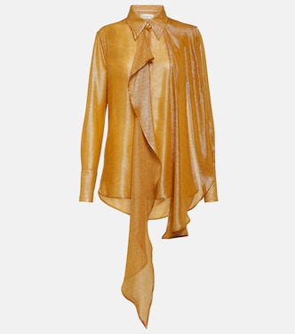 Bluse aus Lamé | Victoria Beckham