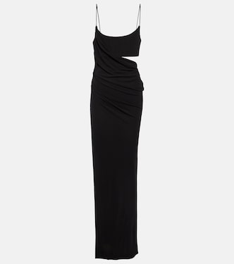 Asymmetric draped jersey maxi dress | Alex Perry