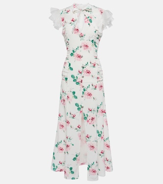 Abito midi in seta con stampa | Alessandra Rich