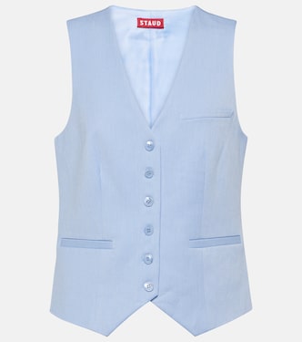 Gilet Brett in misto cotone | Staud