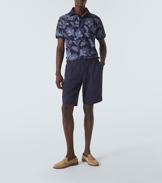 Polo de piqué de algodón estampado | Etro