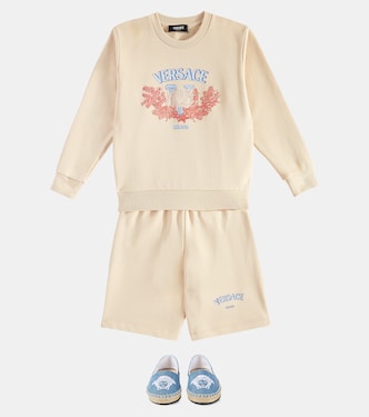 Sudadera de jersey de algodón con logo | Versace Kids