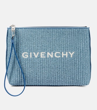 Bustina effetto rafia con logo | Givenchy