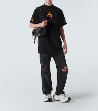 Camiseta oversized de jersey de algodón | Balenciaga