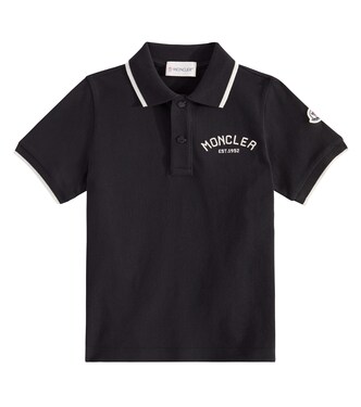 Logo cotton piquet polo shirt | Moncler Enfant