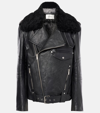 Lederjacke mit Shearling | Saint Laurent