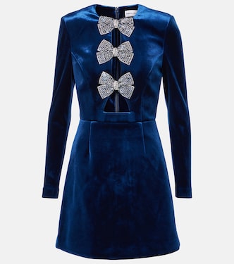 Abito corto Vivicia in velluto con cut-out | Rebecca Vallance