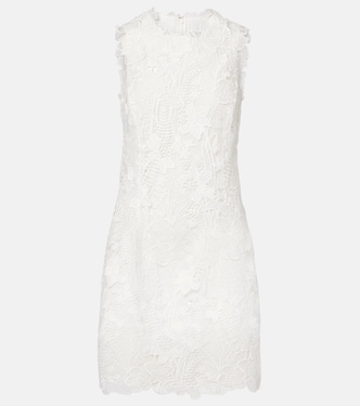 Vestido corto de encaje floral | Monique Lhuillier