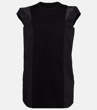 Abito T-shirt in jersey e popeline | Sacai