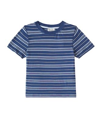 T-shirt in cotone e lino a righe | Scotch & Soda Kids