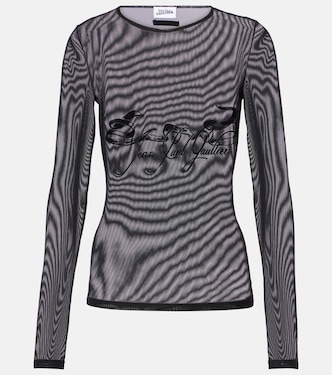 Tattoo Collection Top aus Mesh | Jean Paul Gaultier