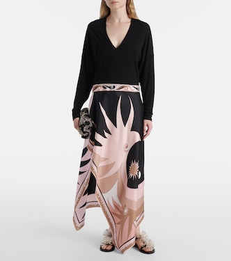 Vestido midi Stella de mezcla de seda | Pucci