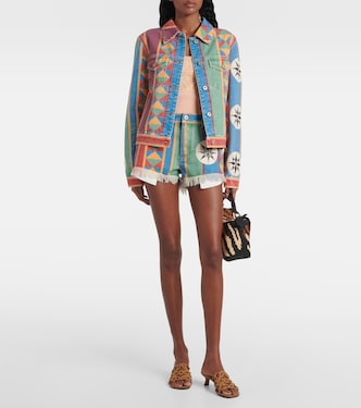 Paula's Ibiza printed denim shorts | Loewe