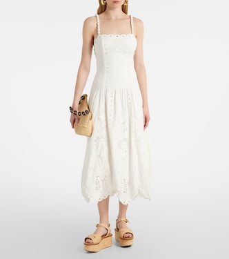 Robe midi en lin-mélangé | Farm Rio