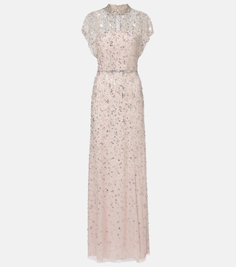 Robe longue Crystal Drop à ornements | Jenny Packham