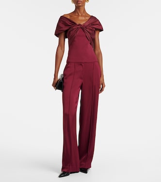 Top Celiana de punto con organza | Simkhai